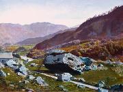 Atkinson Grimshaw Bowder Stone, Borrowdale china oil painting artist